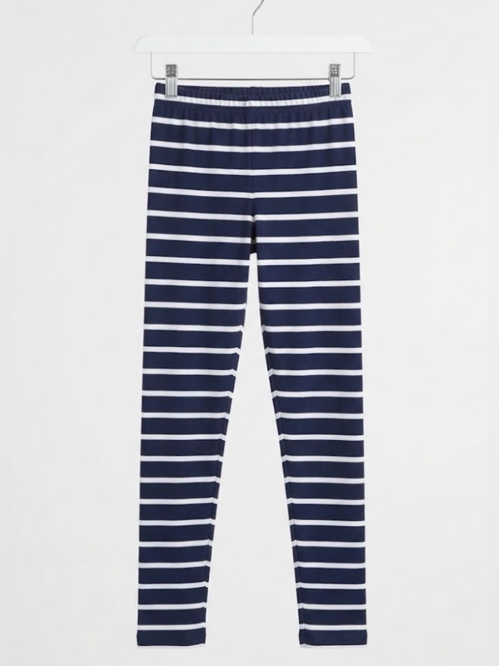 Janie & Jack | Navy White Stripes Girl Leggings | 5T